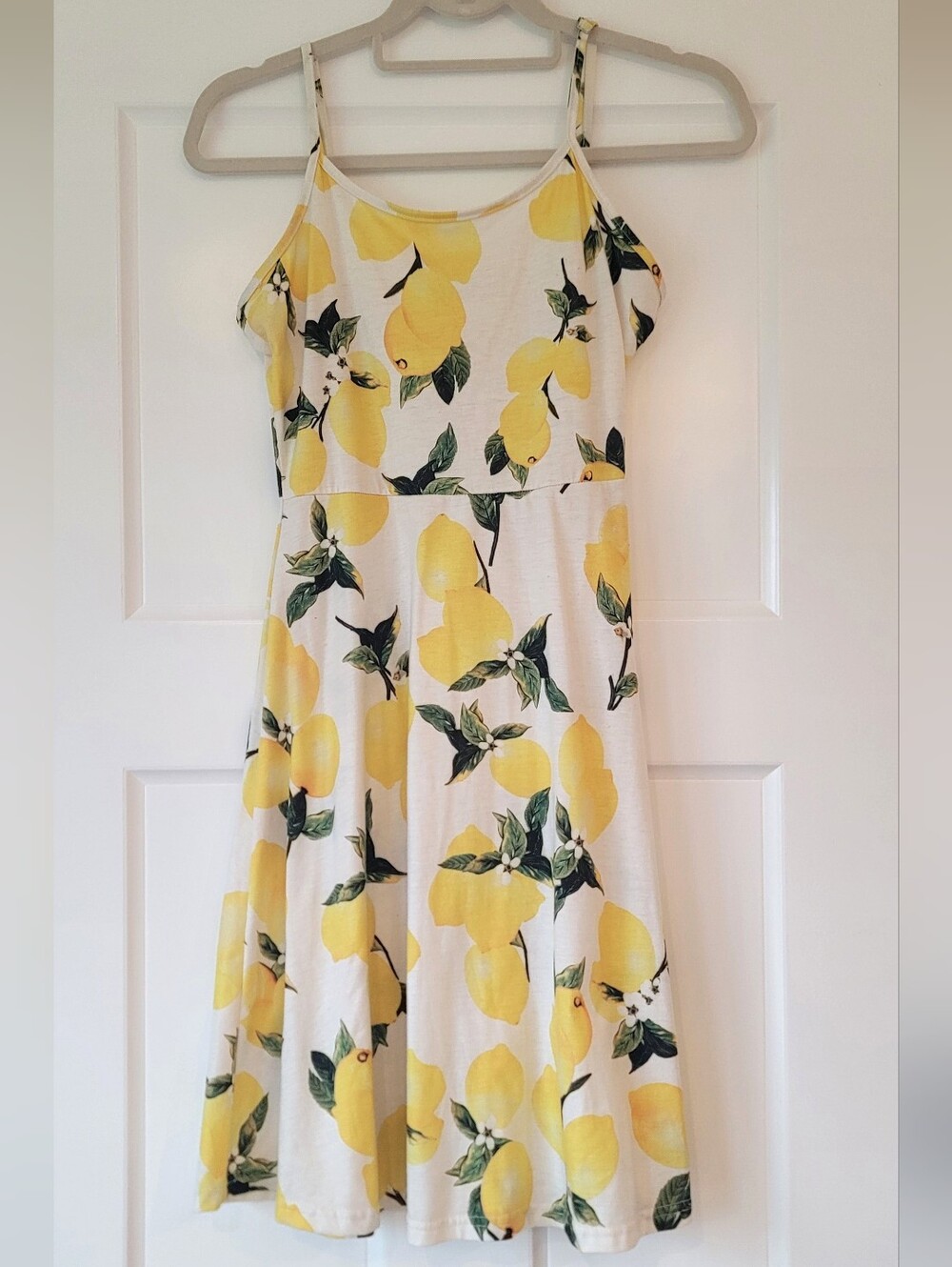 Yellow Lemon Print Women’s Sundress